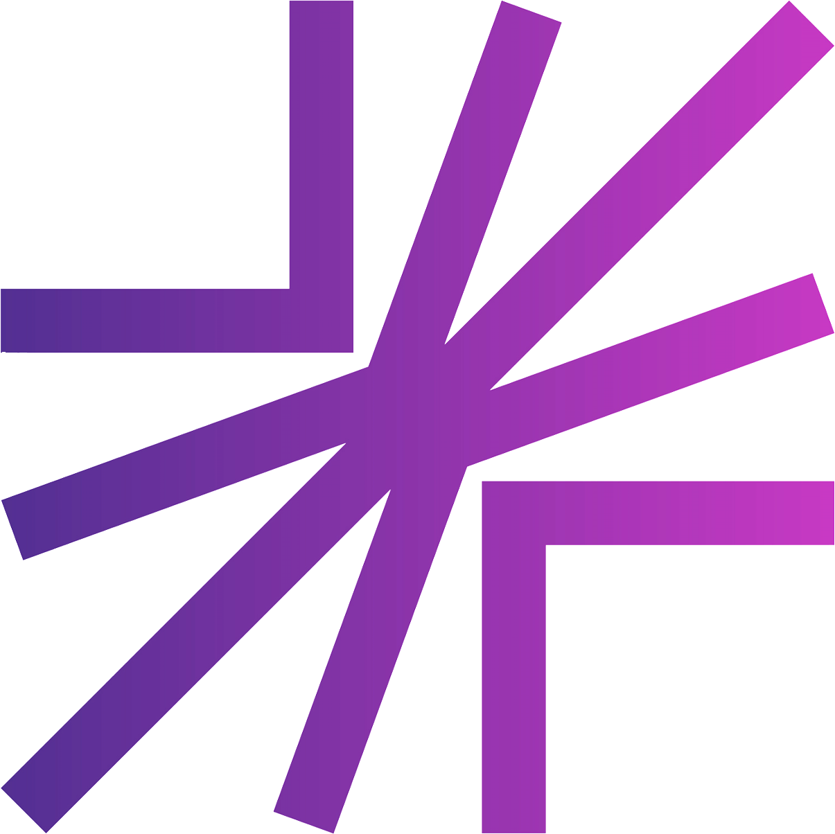 An aubergine spark symbolising creativity and lateral thinking.